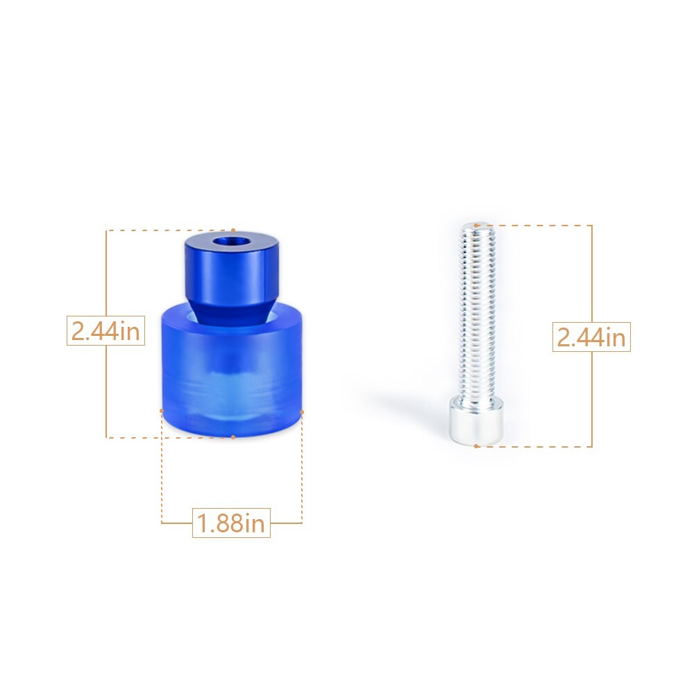 2X Protective Sliders Crash Bar End Balls Engine Guard Protector M12 for Harley