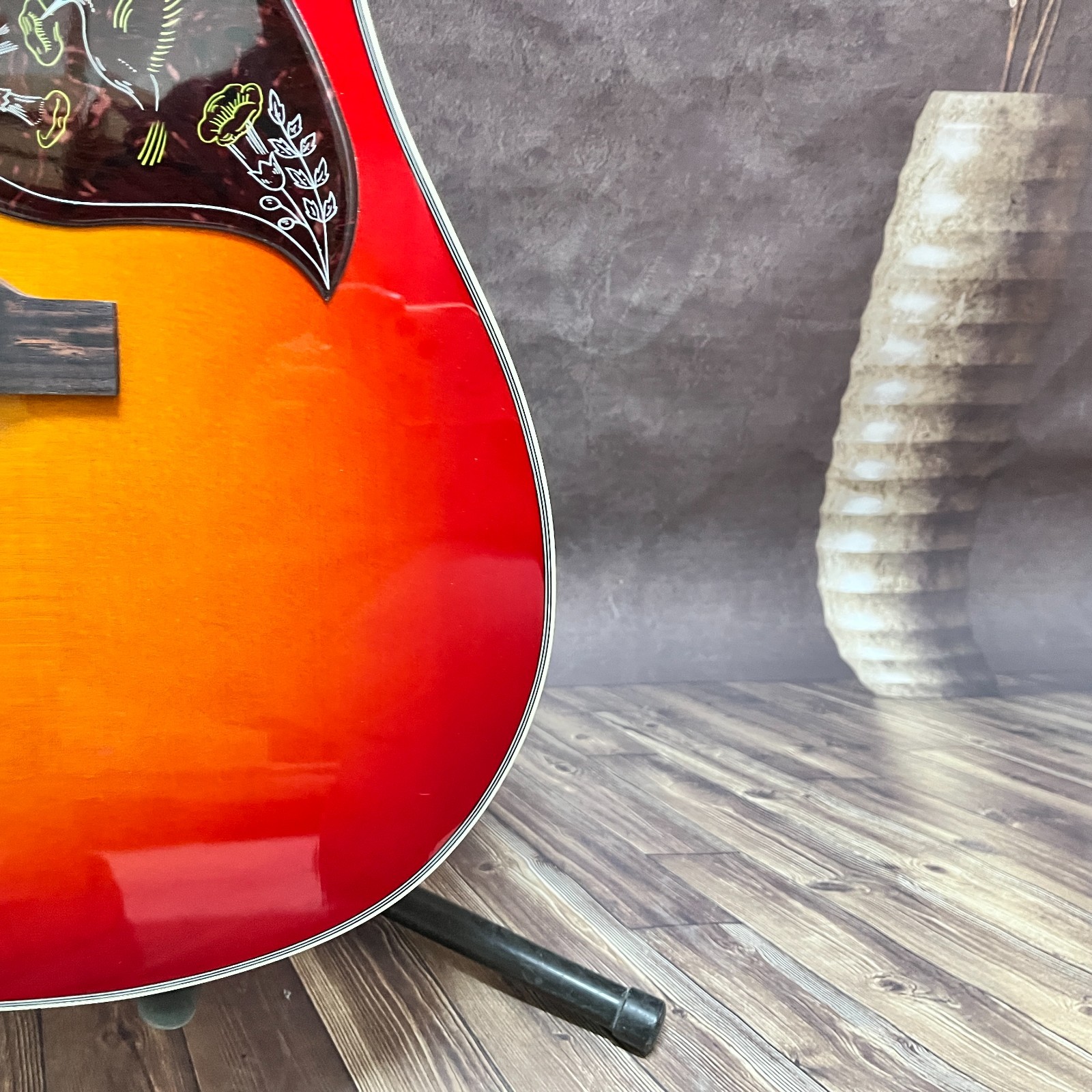 US warehouse Hummingbird acoustic guitar rosewood fingerboard CHERRY SUNBURST