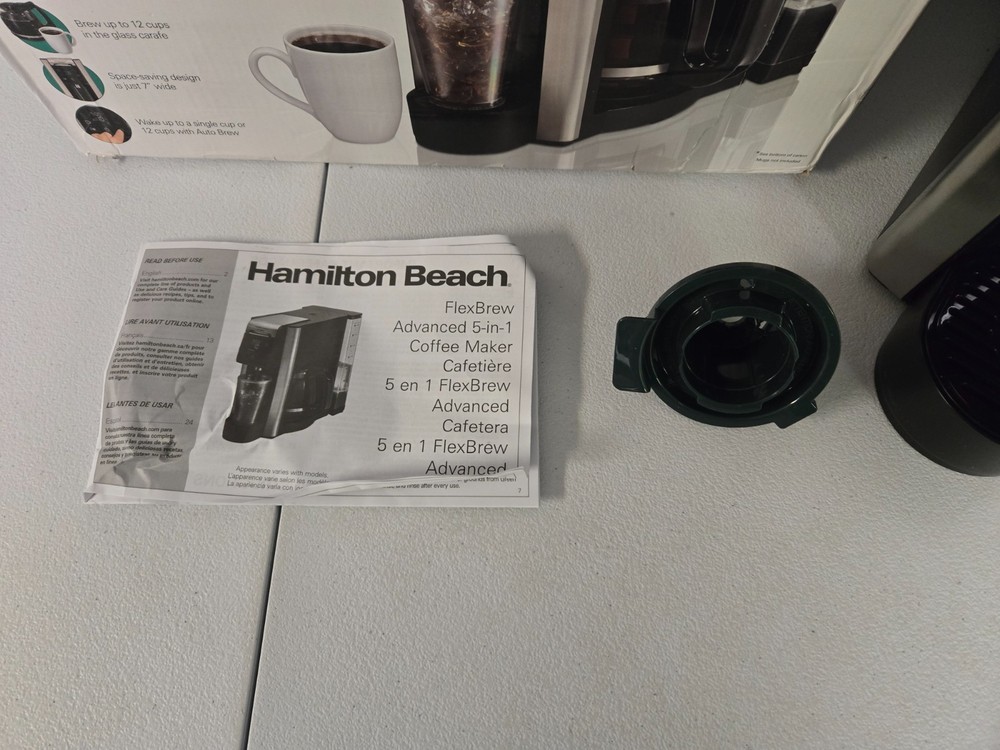 Hamilton Beach FlexBrew Advanced 12 Cup Drip & Single Serve Kcup Coffee Maker