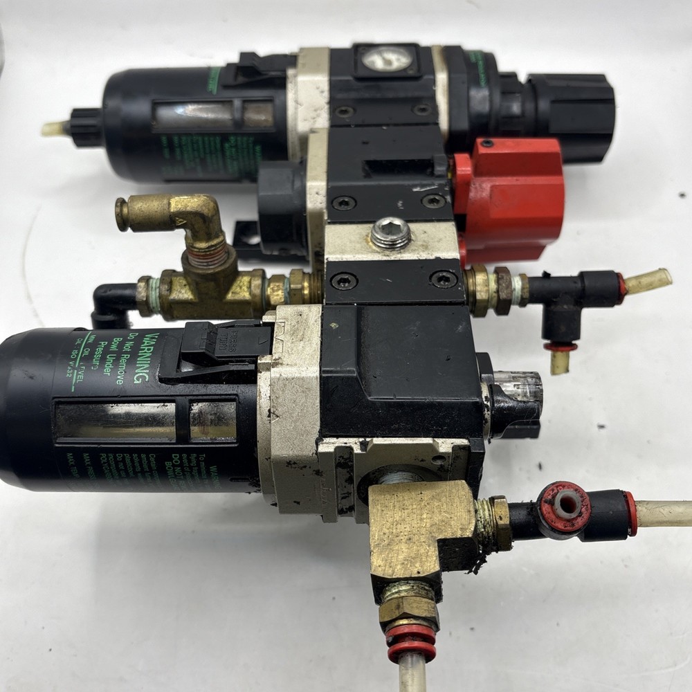 Miller Filter Regulator, Exhaust Valve, Distributor, And Lubricator Assembly