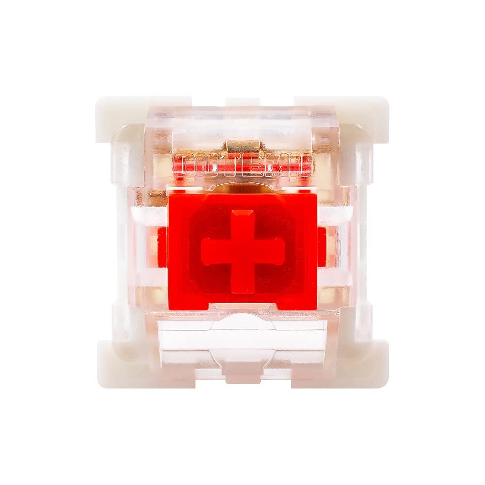 OUTEMU Red Switch 3-Pin Key Switch Replacemen - Cherry MX Equivalent DIY Repl...