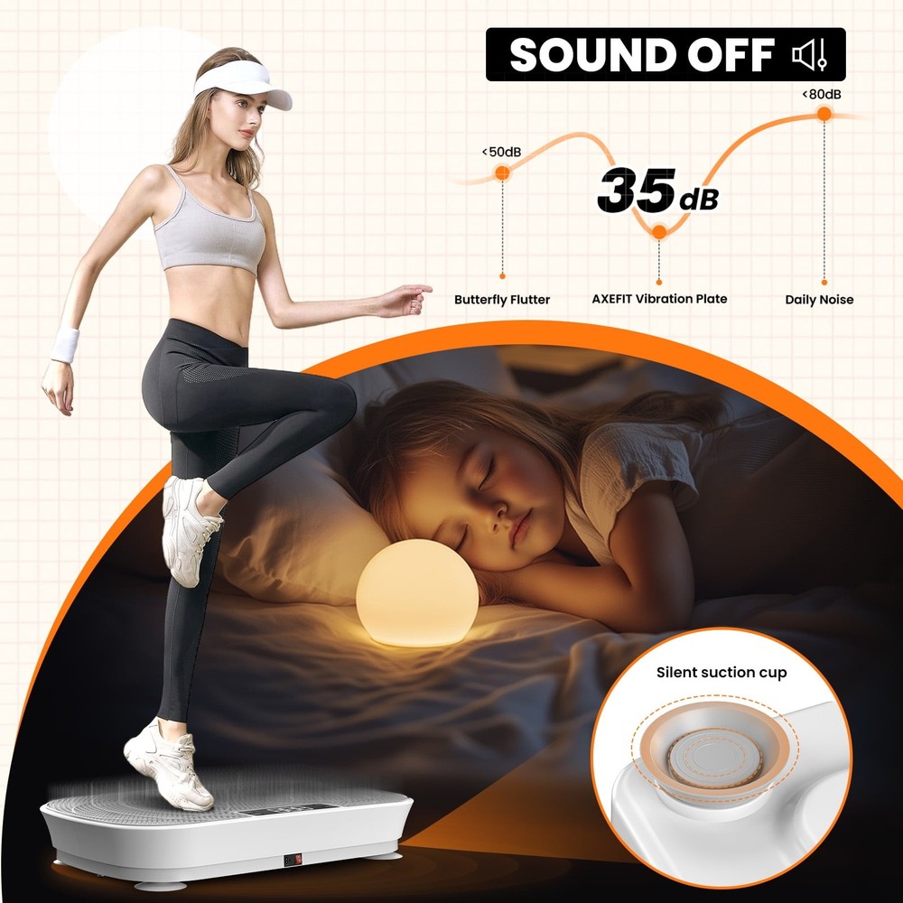 COOLHUT VIBRATION PLATE EXERCISE MACHINE BODY WORKOUT WAVE VIBRATION PLATE WHITE
