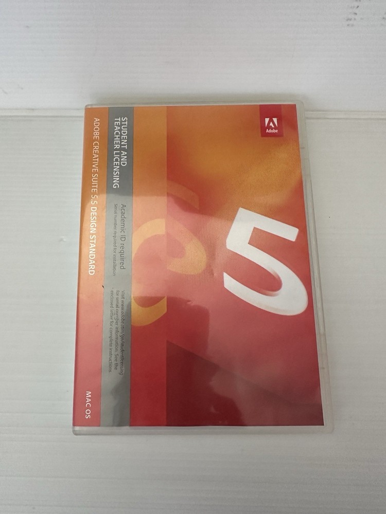 Ad0be Creative Suite 5.5 Design Standard Mac OS Student & Teacher W/Code &Serial