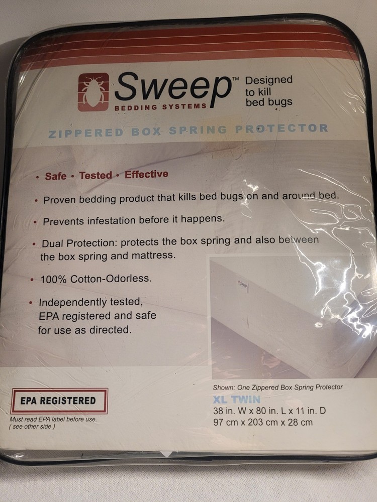 Twin XL Box Spring Encasement Bed Bug  Zippered Protector