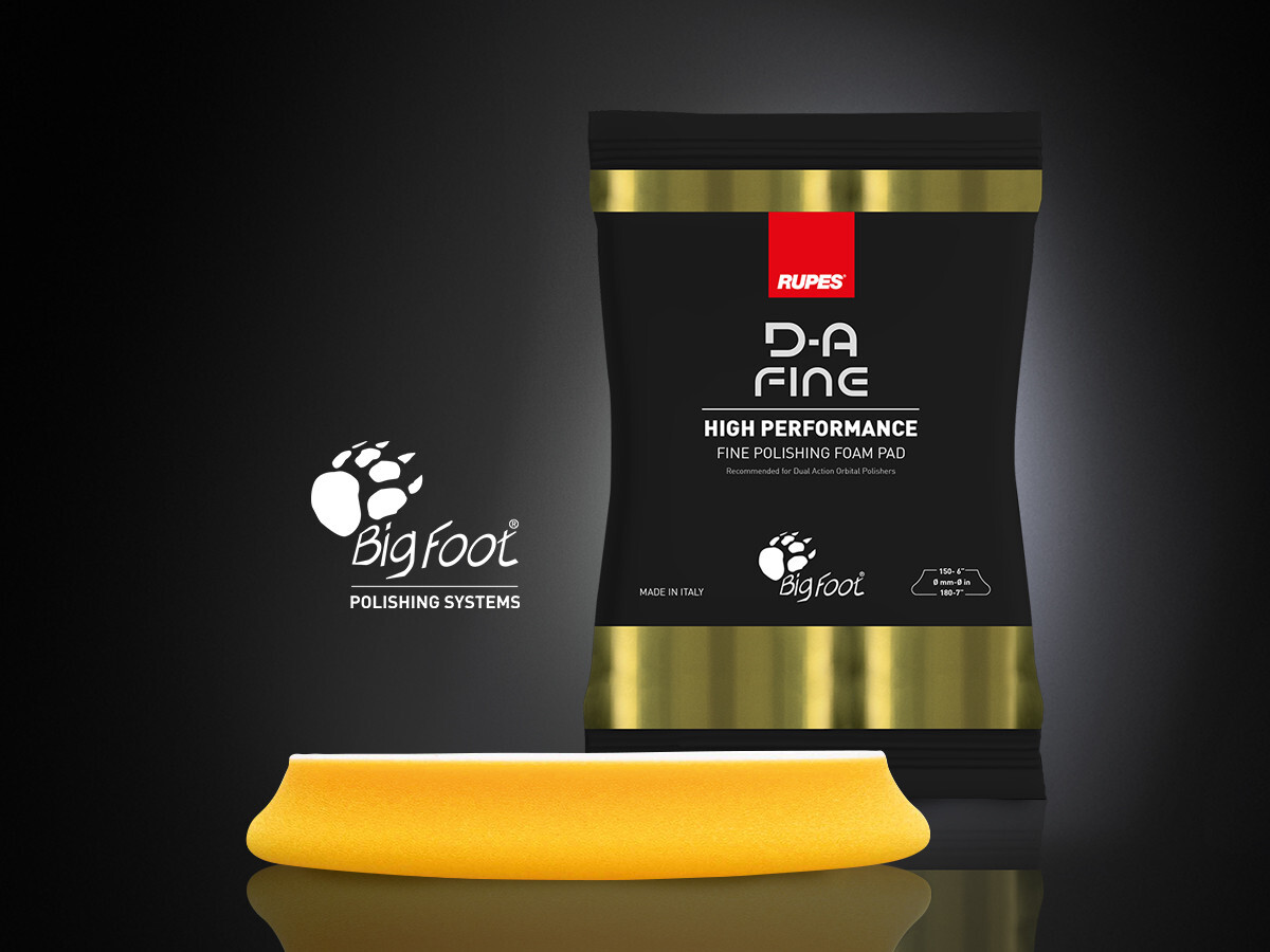 Rupes DA Fine Yellow Foam Polishing Pad | For 6" Backing Plate | 7" Face