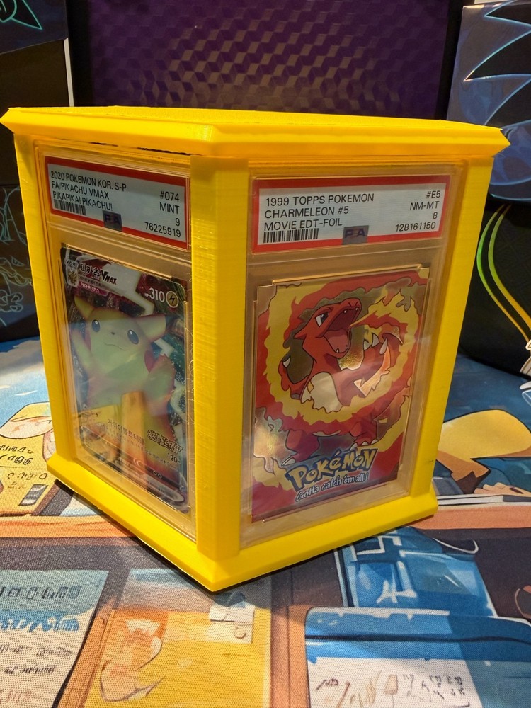 Rotating STACKABLE Card Display - PSA rotating hexagon