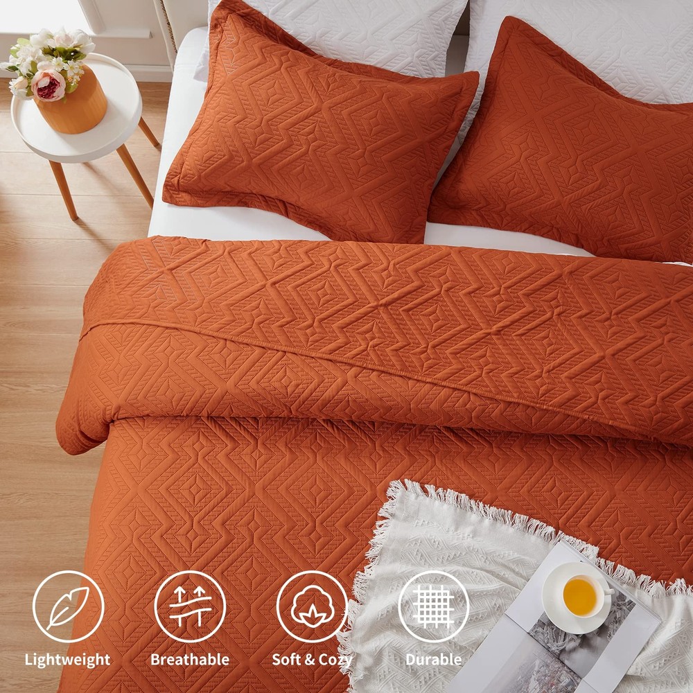 Oversized California King Size (118''x106''), Umber-wave