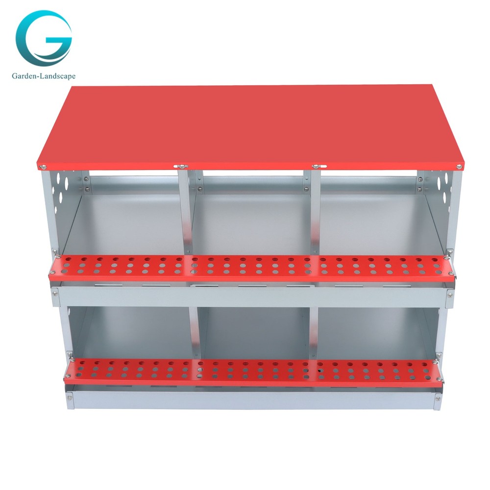 6 Holes Chicken Nesting Box Automatic Egg Collection Rollout Egg Collection