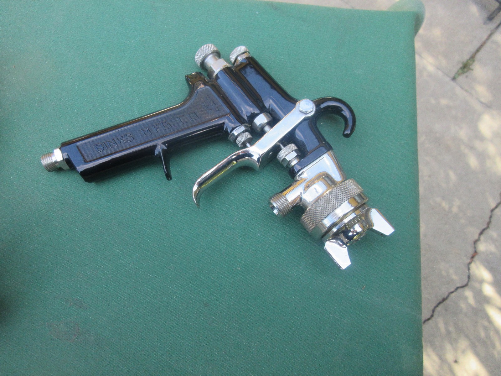 BINKS MODEL No 7 SPRAY GUN - BINKS SPRAY GUN CUP 81-368 1QT STAINLESS STEEL