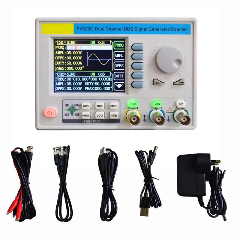 1PC For FY6200 Dual-Channel DDS Function/Arbitrary Waveform Signal Generator