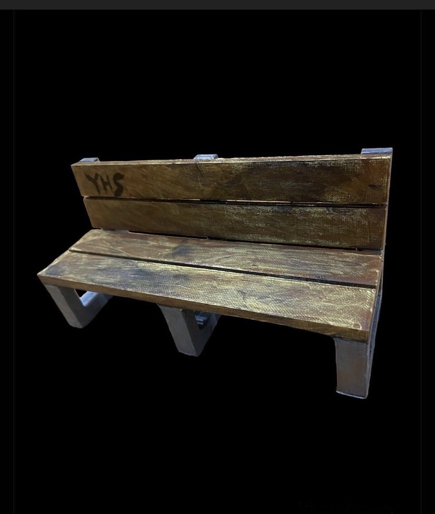 Rustic Hand painted Bench Fingerboard Obstacle