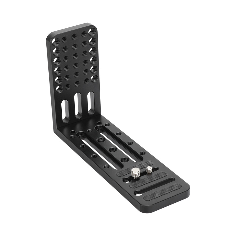 L-Shaped Bracket Cheese Mounting Plate DSLR Camera Board w/ 1/4" & 3/8" Threads