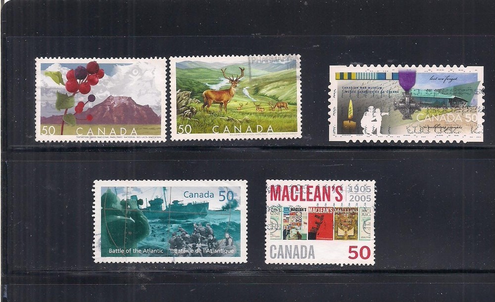 Canada #2104-2108 used