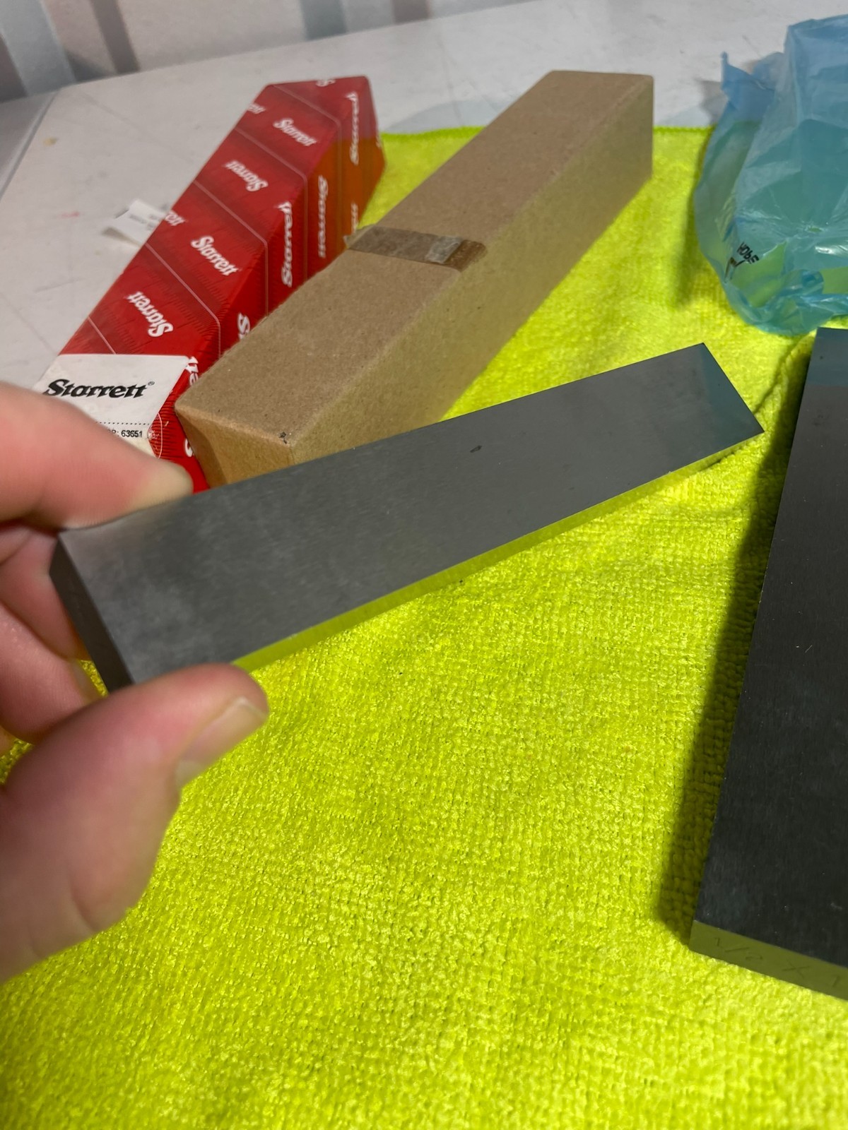 Starrett 384W Precision Parallel Pair 1/2" x 1" x 6" USA Made w/ Box