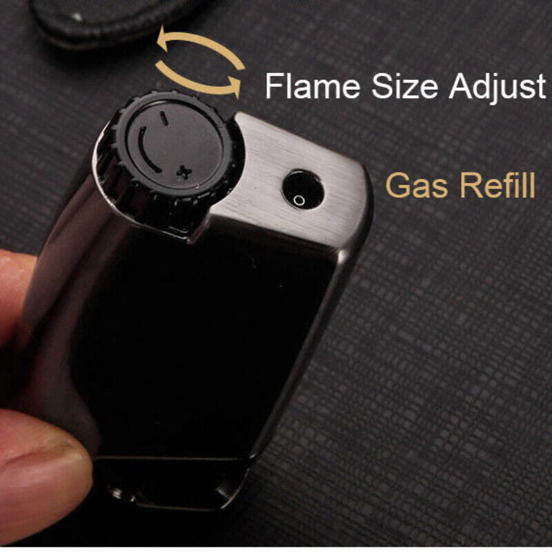 Jet Flame Torch Lighter Kitchen Cigar Adjustable Gun Welding Refillable Butane