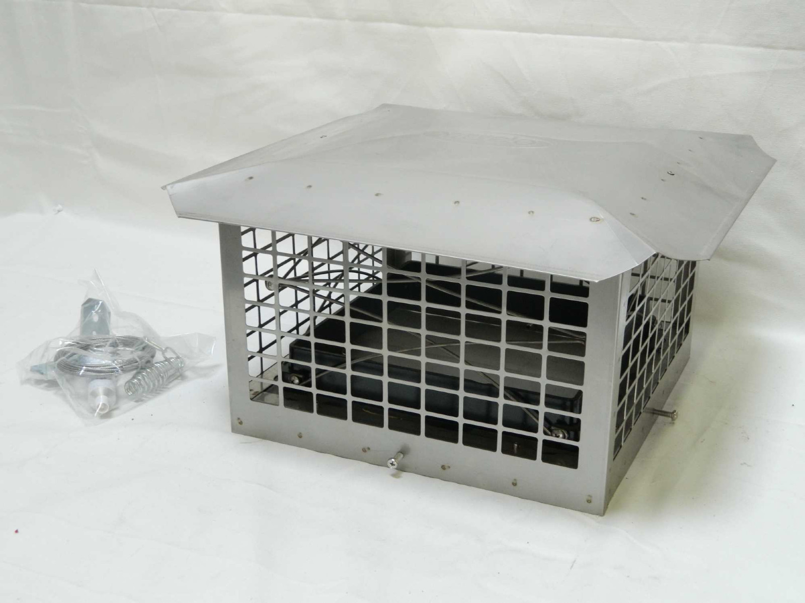 Stainless Steel lock top tight Damper cap top Chimney Combo w/hardware Dampercap