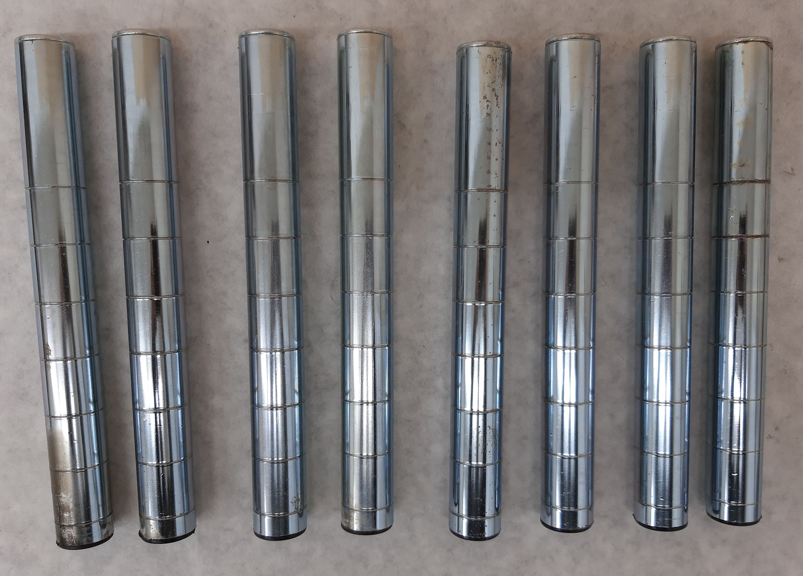 Qty 2 Shelving Inc 4 Pack 9" Chrome Wire Shelving Posts (8 Posts) SI-P14C *READ