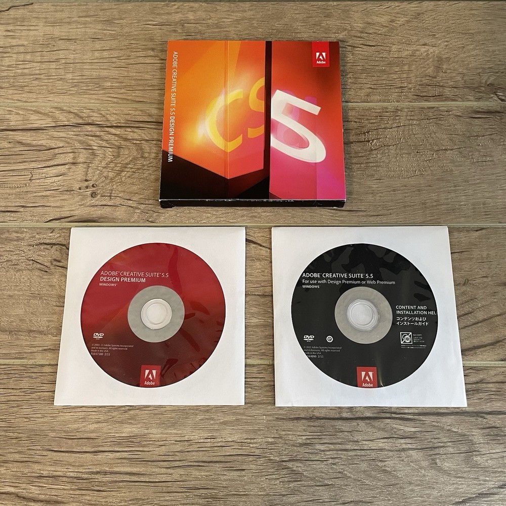 Adobe CS5.5 Design Premium for Windows DVD Version InDesign Photoshop Flash