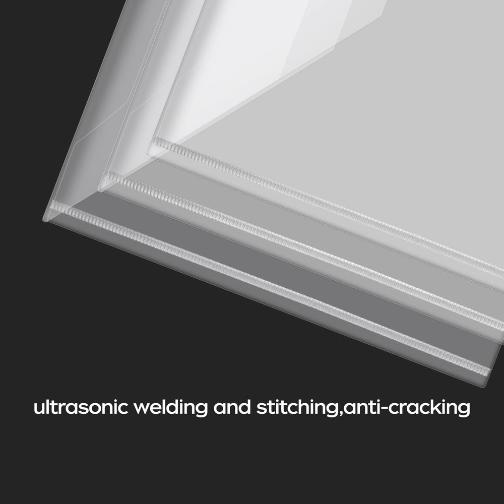 6 or 30Pcs Plastic Envelopes, Clear Reusable Poly Envelope Waterproof File