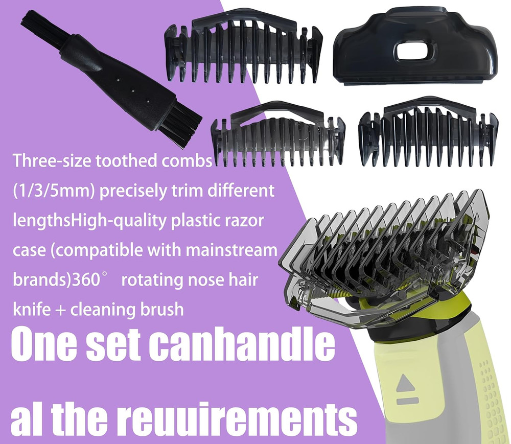 Guards Kit, Adjustable Replacement Trimmer One Blade Guards, Adjustable Guide Co