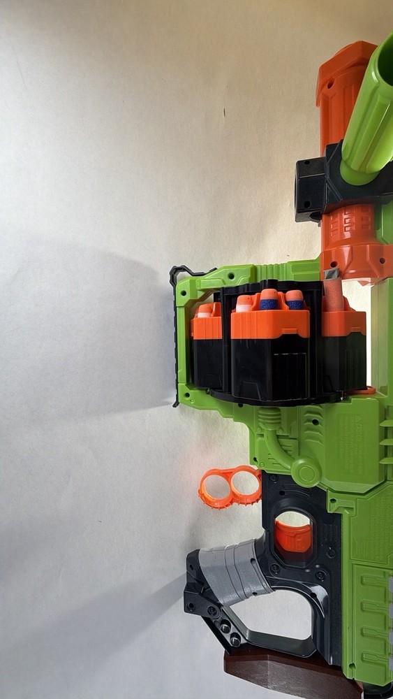 Nerf Zombie Strike Doominator Blaster w/ Rotating Drum Tested Working