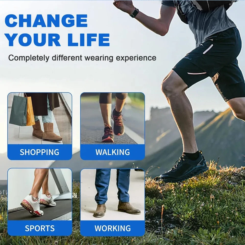 Memory Foam Shoe Insoles Shock Absorption Inserts Cushion Replacement Insoles