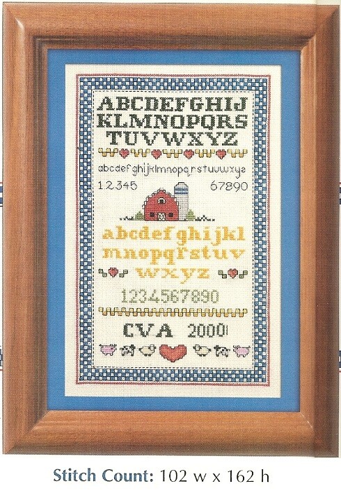 FARM SAMPLER  -  CROSS STITCH PATTERN ONLY HM - WYP