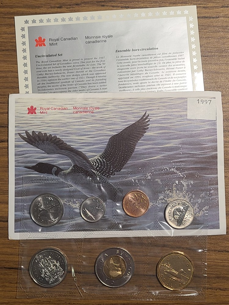 1997 Canada Ottawa Uncirculated Proof Like Coin Set