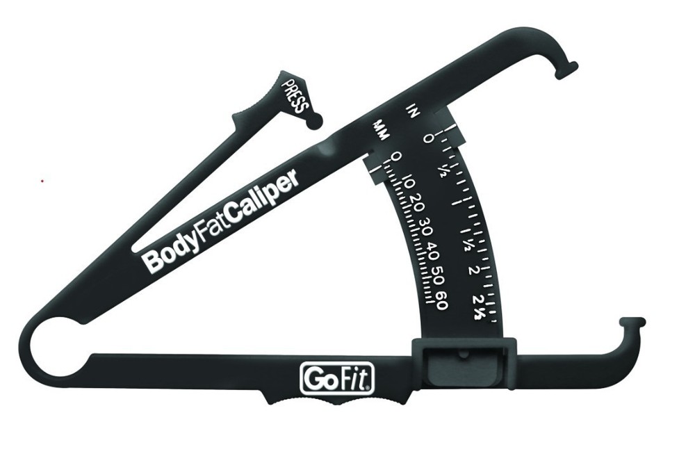 GoFit Body Fat Caliper Measuring Tool Black New