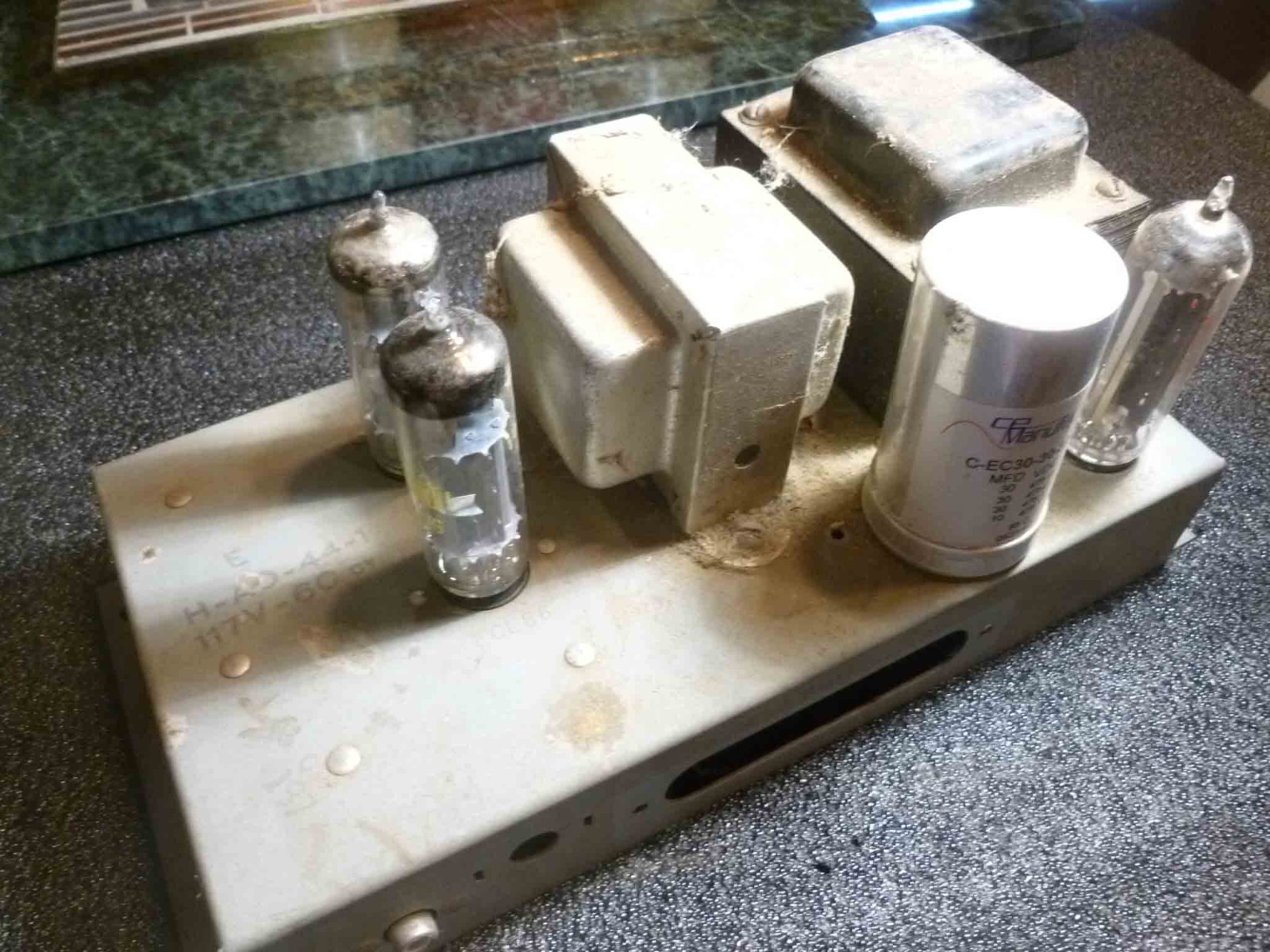 Hammond H-AO-44-1 Series E Reverb Amp Tested, working well ECL 86 Power Tubes