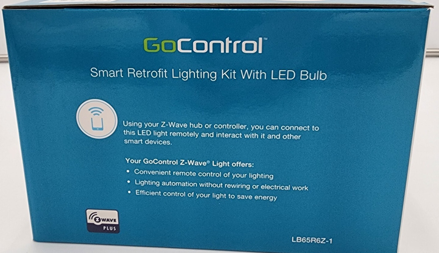 GoControl LB65R6Z-1 Z-Wave Plus Smart LED Recessed Retrofit Light Kit 5"-6" NEW