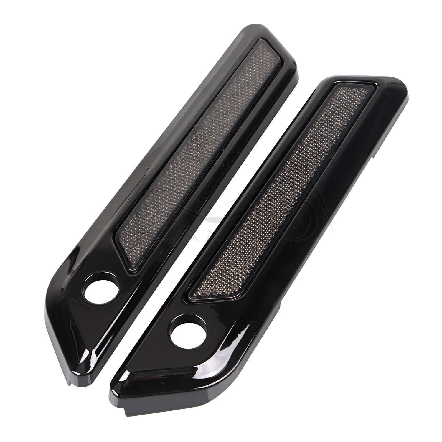 Black Saddle Bag Hinge Latch Covers For Harley Touring Road Street Glide 14-23