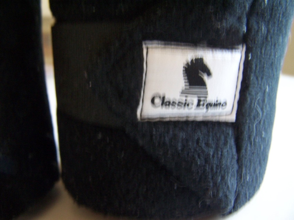 Classic Equine Polo Wraps Black
