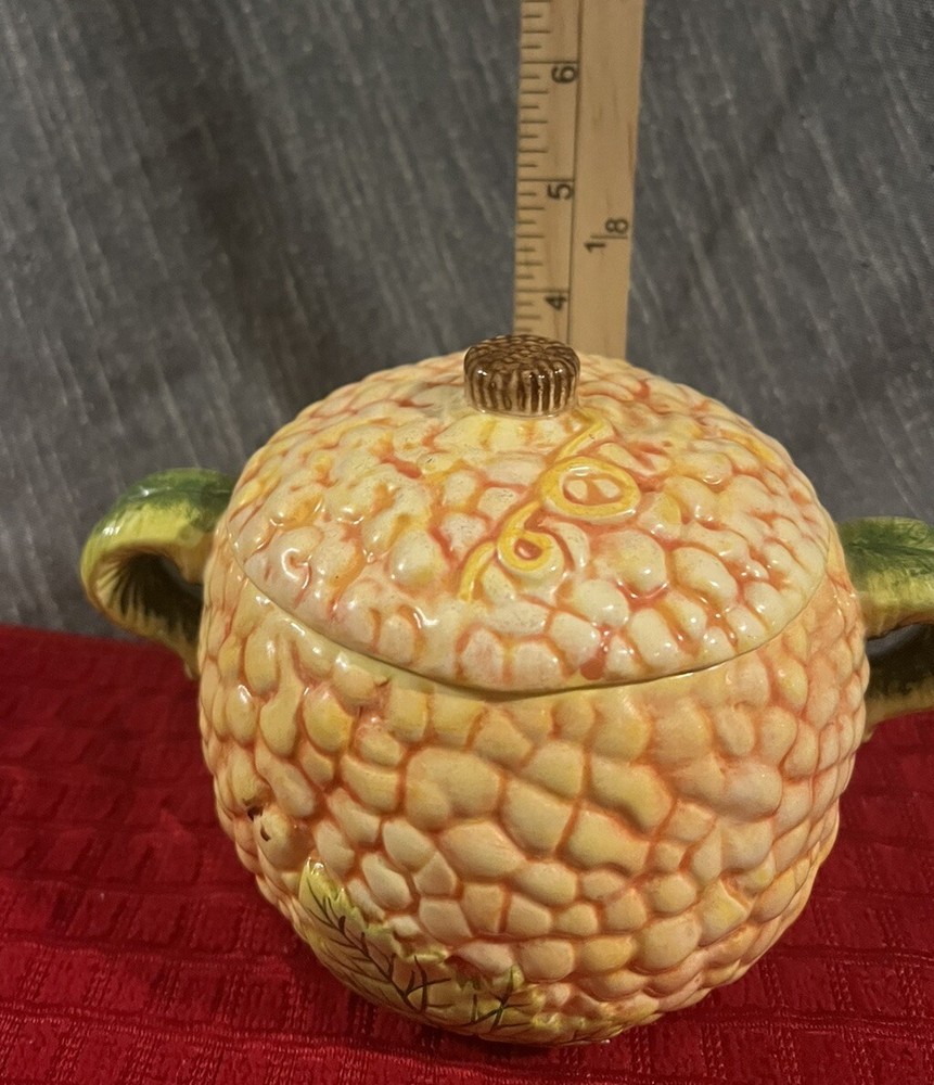 Falcon Farm Ceramic Pumpkin Serving Bowl. Year 2000