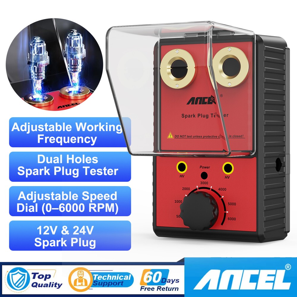 Dual Hole Adjustable Working Frequency Car Spark Plug Gap Tool Spark Plug Tester