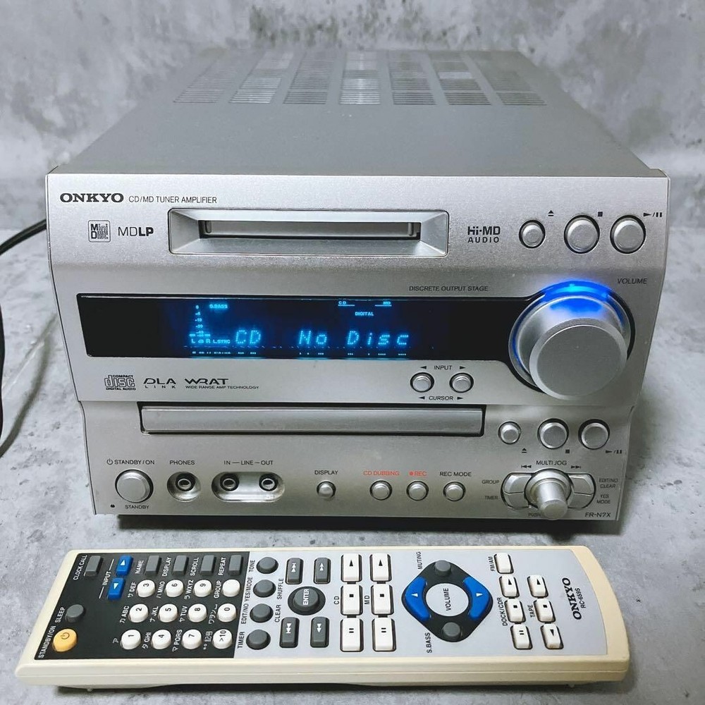 ONKYO FR-N7FX CD MD USB Tuner Amplifier Recorder Compact Disk Mini Disk Deck