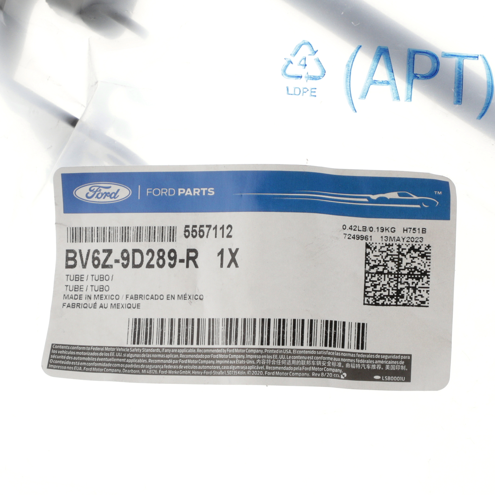 Genuine Ford Vapor Hose BV6Z-9D289-R