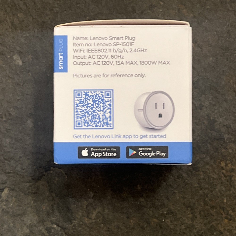 Lenovo Smart Plug, Remote Control App W/ Alexa Surge Protect