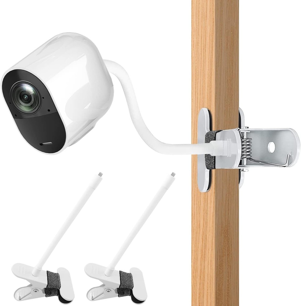 2Pack Flexible Clamp Mount Compatible with Arlo Cam, Pro/Pro White