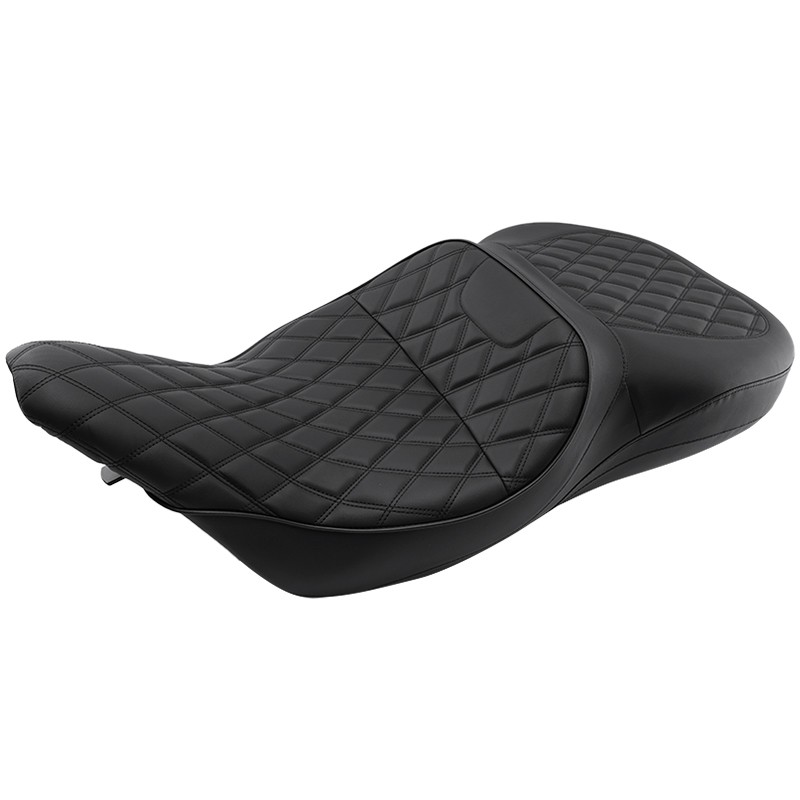 Driver Passenger Seat Low-Pro For Harley Touring Electra Glide Classic 1997-2007