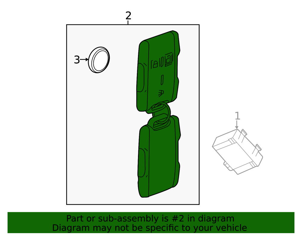 Genuine GM Remote Control Door Lock Transmitter 13577765