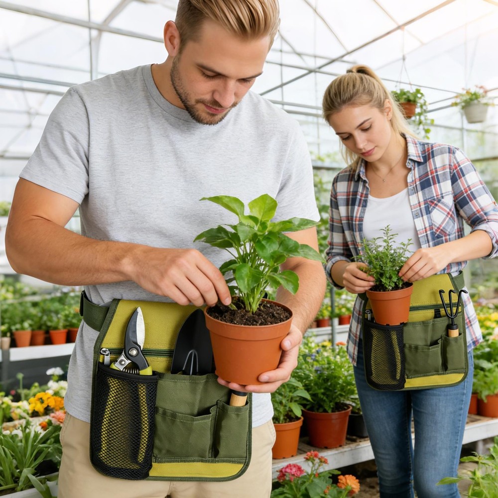 Garden Tool Belt Adjustable Unisex Multiple Pockets Pouch Men Tool Belts