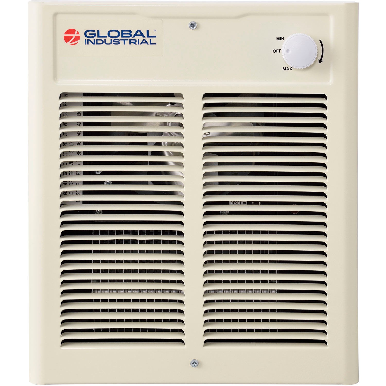 Fan Forced Wall Heater Shaded Pole Motor 1500W 120V