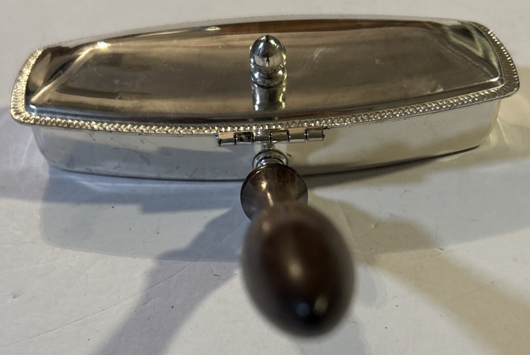 Raimond Vintage Silverplated Crumb Catcher Silent Butler Made In Italy