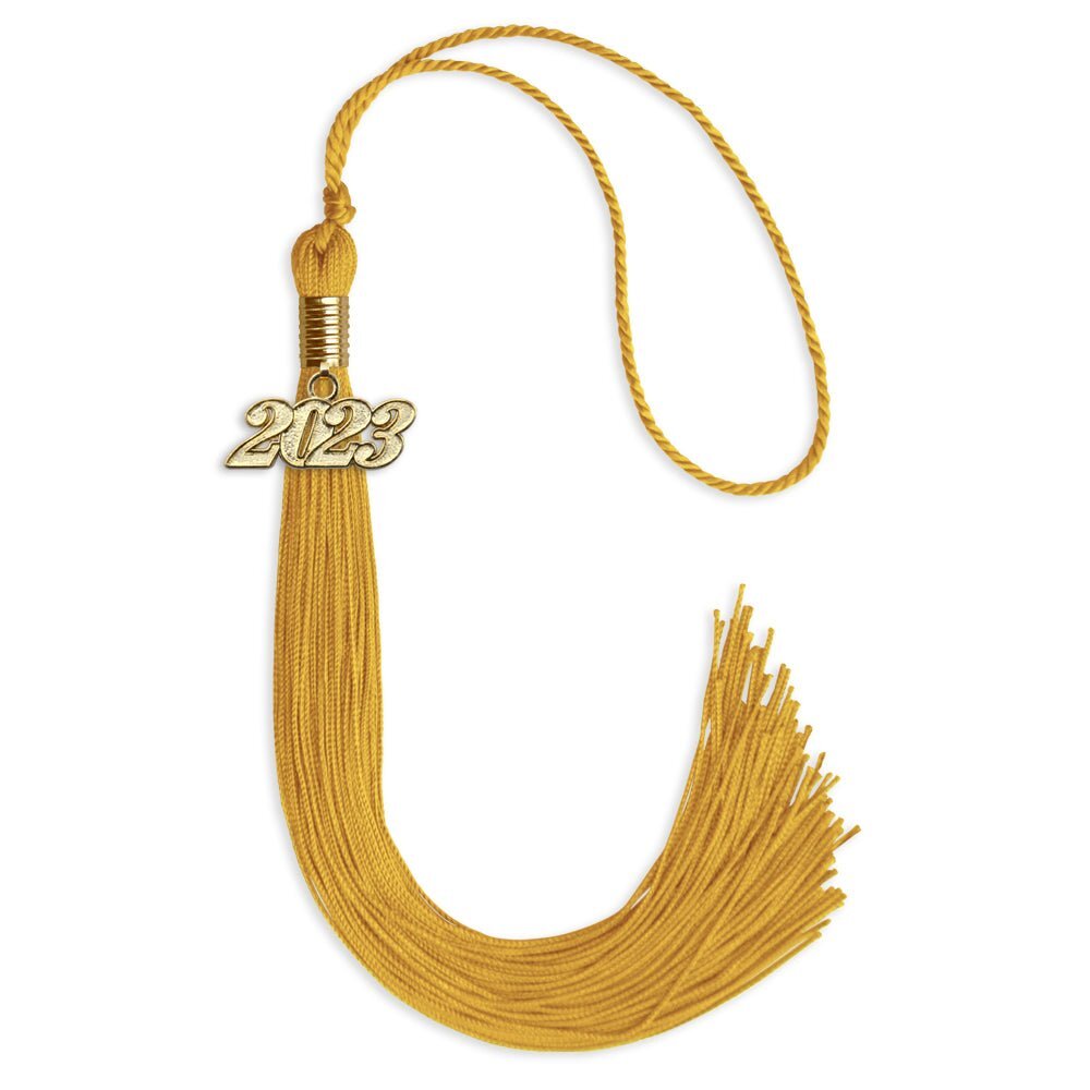 Endea Graduation Gold Tassel With Gold Date Drop