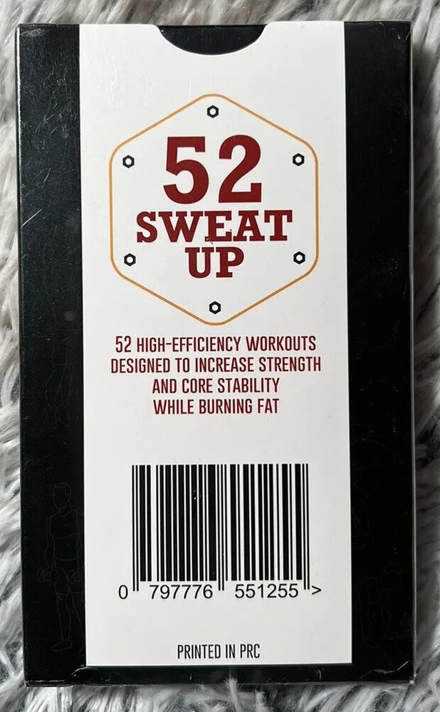 52 Sweat Up Workout Cards Deck New