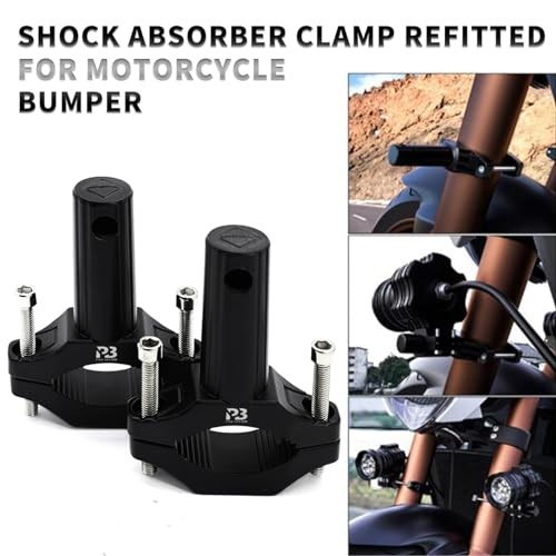 Universal Motorcycle Light Mounts - 2PCS Headlight, UTV Whip, Front Fork Lamp