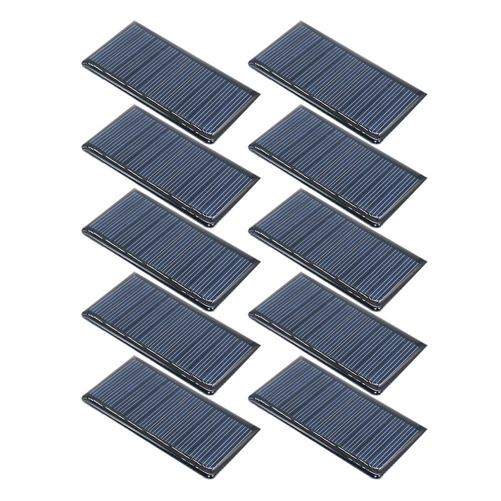 10 Pack Small 5 Volt 60 Milliamp Solar Panels for Solar Powered Models