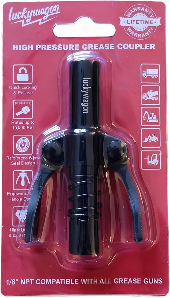 Grease Gun Coupler Black Leakproof - 1 PC