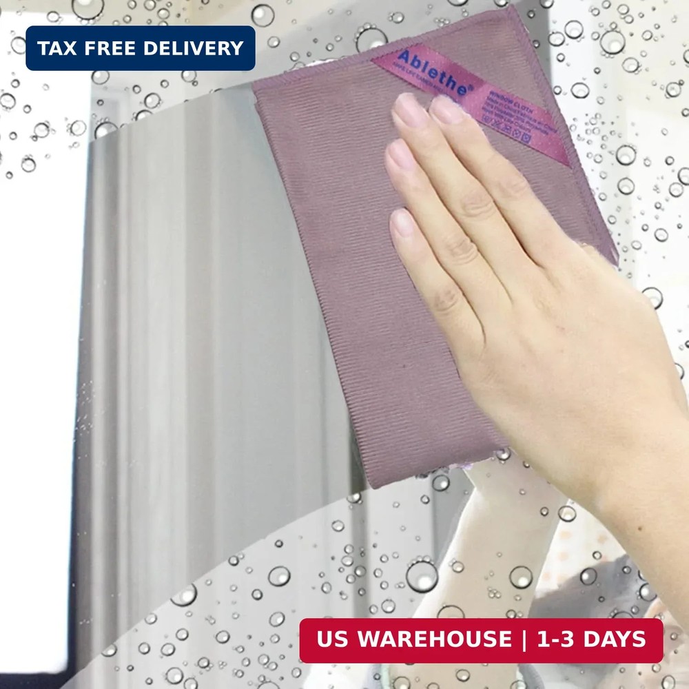 Ablethe Window Cleaning Cloth & Enviro Cloth Basic Package - Streak Free Cleanin